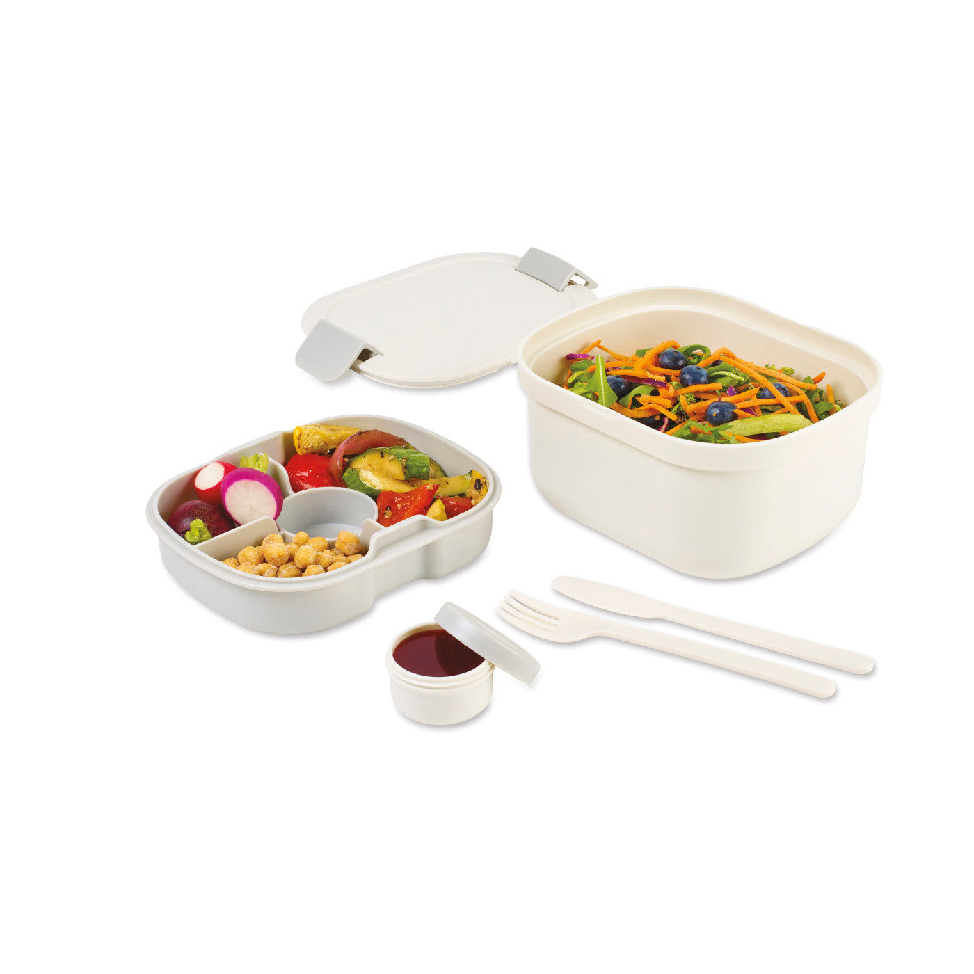 Gemline White Sarada Bento Lunch Box