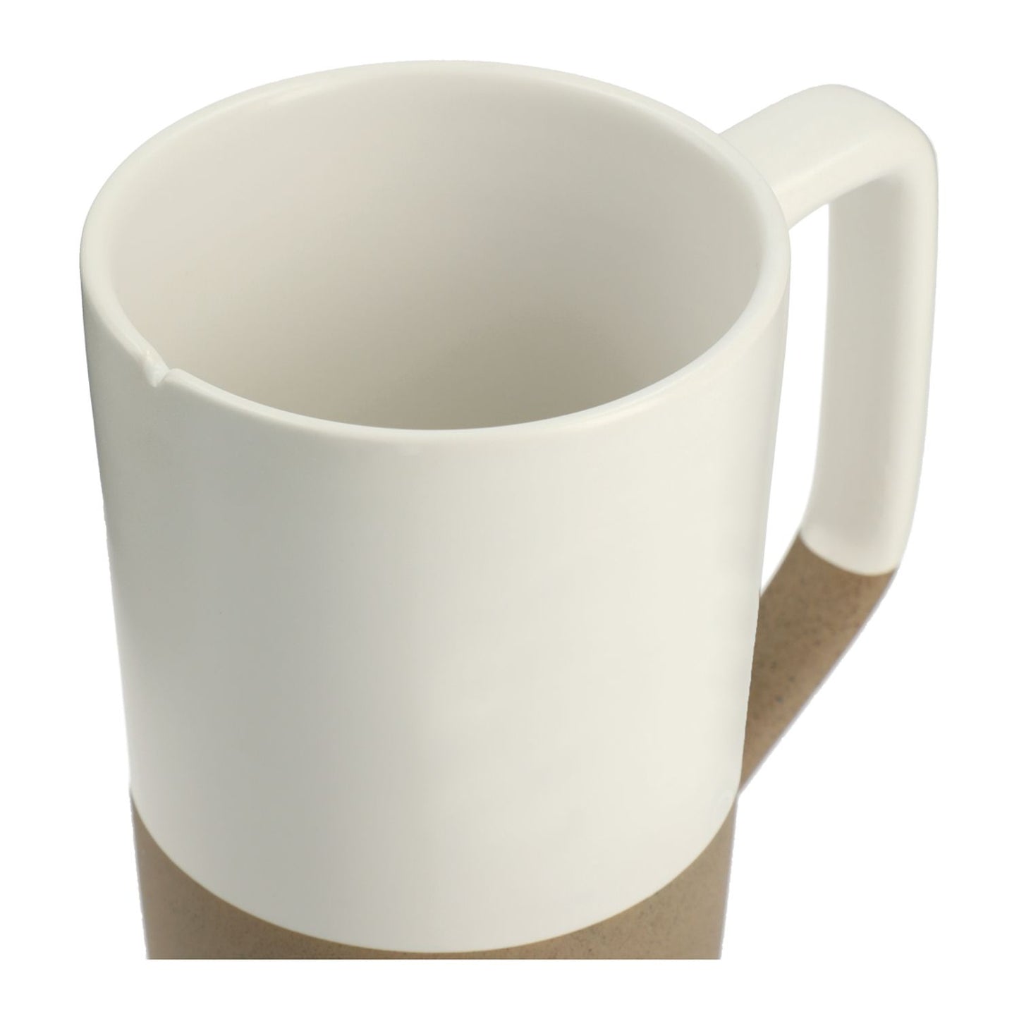 Leed's White Tahoe Tea & Coffee 16oz Ceramic Mug with Wood Lid