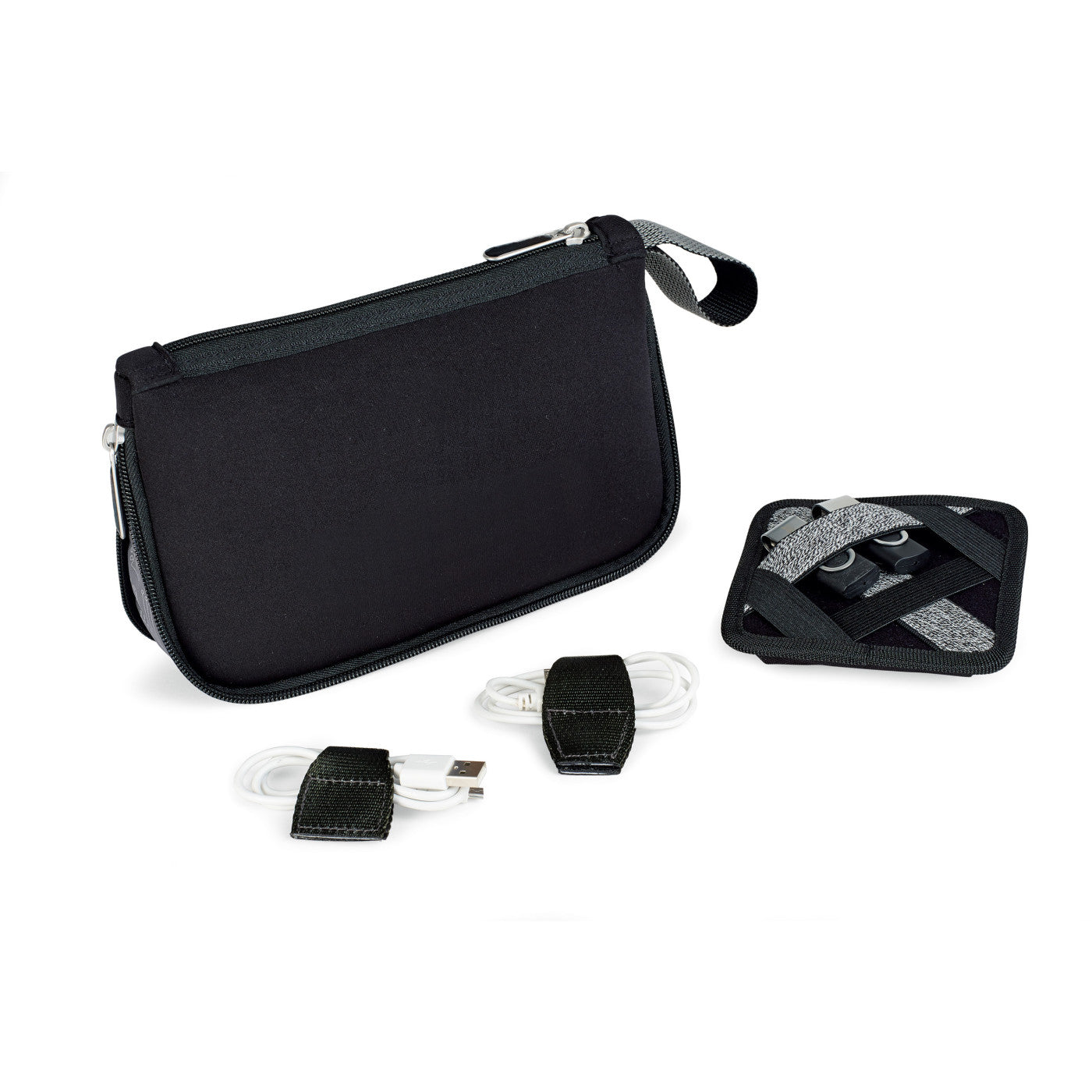 Gemline Black Circuit Expandable Tech Organizer