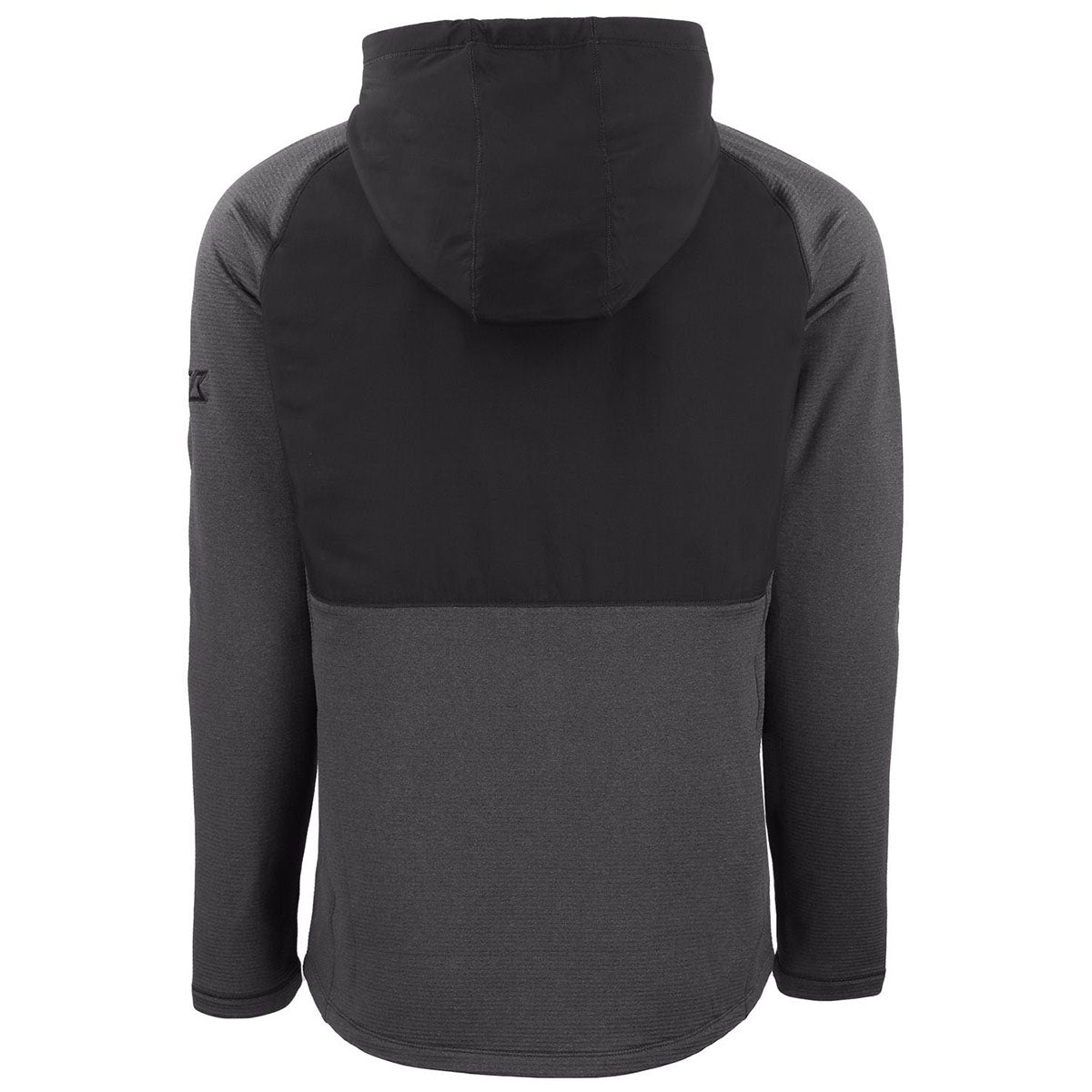 Cutter & Buck Men's Black Heather Peshastin Fleece Recycled Hybrid Jacket