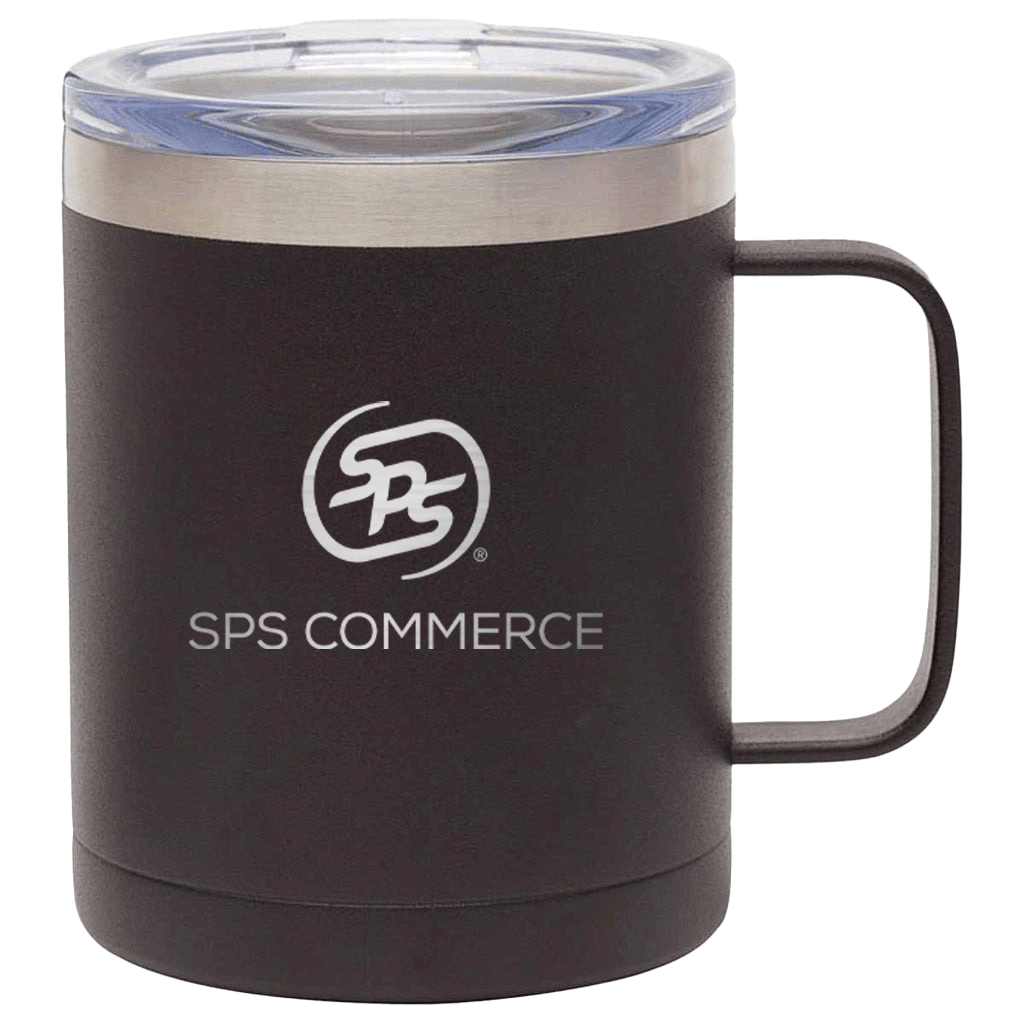 Logomark Black Camper 14 oz. Double Wall Vacuum Mug with Copper Lining