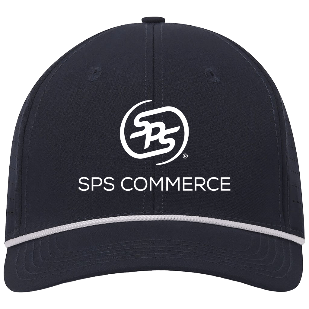 UNRL Navy/White Mid-Pro Vented Rope Snapback