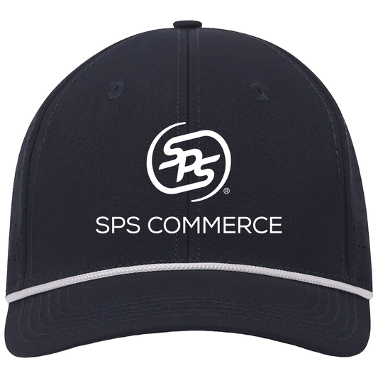 UNRL Navy/White Mid-Pro Vented Rope Snapback