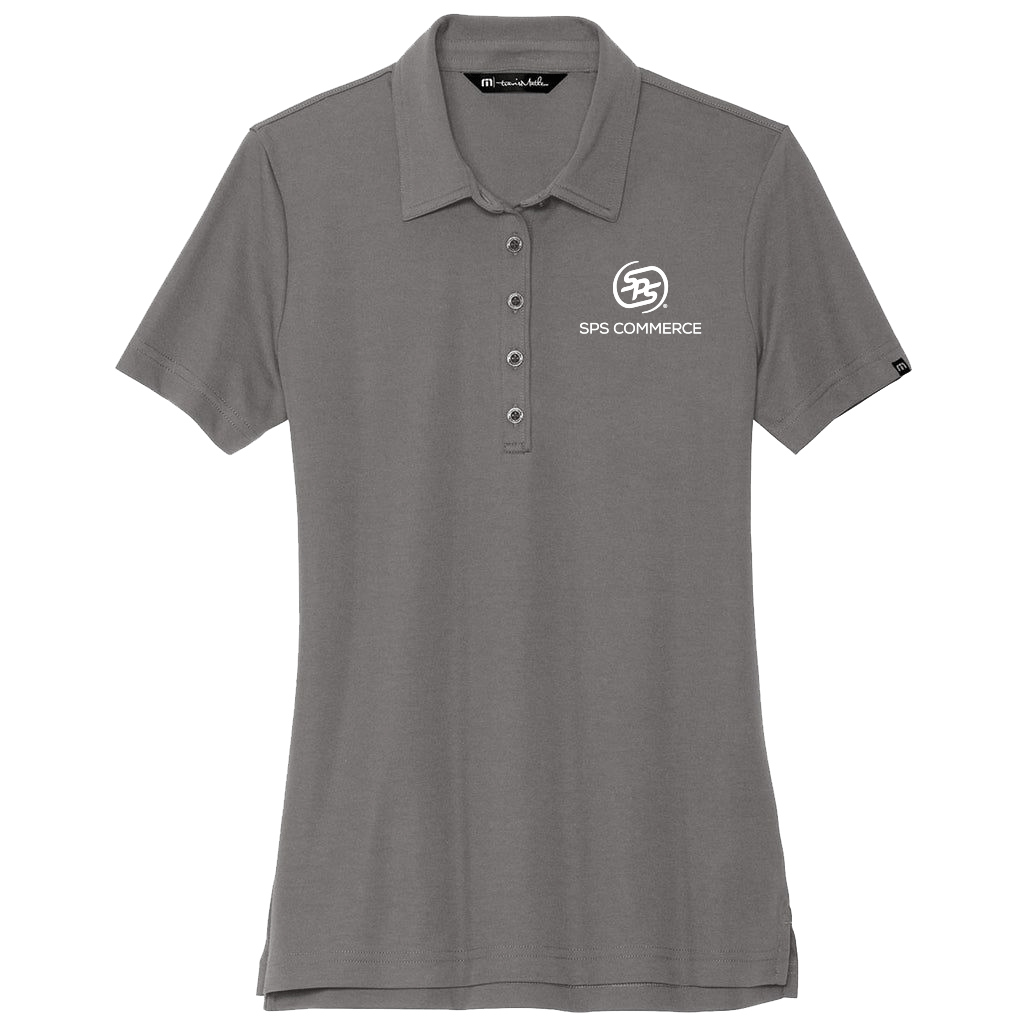TravisMathew Women's Quiet Shade Grey Oceanside Solid Polo