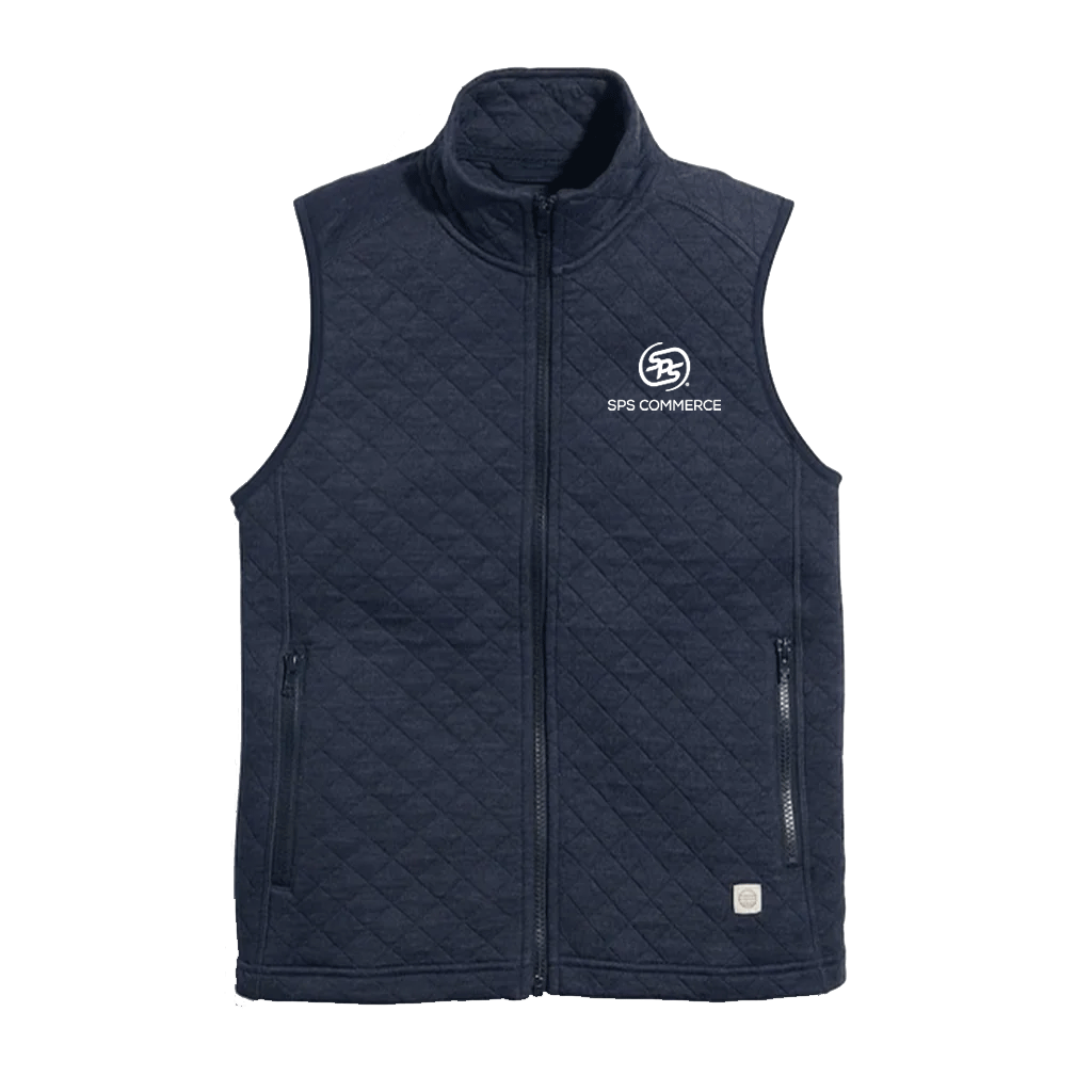 Marine Layer Women's Navy Heather Corbet Full Zip Vest