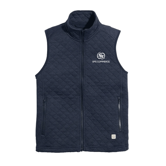 Marine Layer Women's Navy Heather Corbet Full Zip Vest