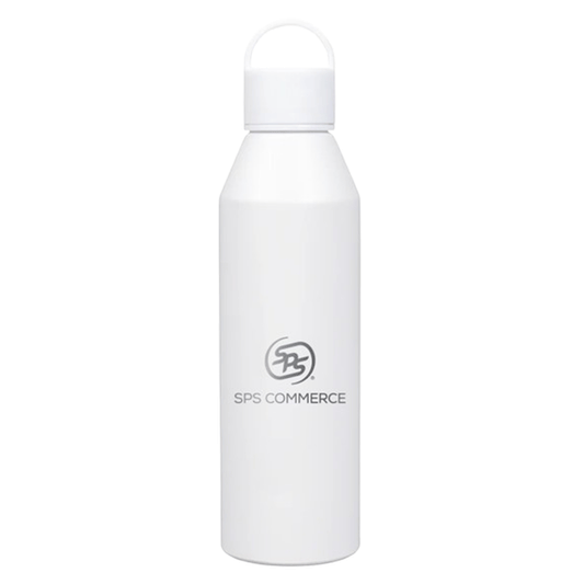 Zusa White Voyager Aluminum 20 oz. Water Bottle