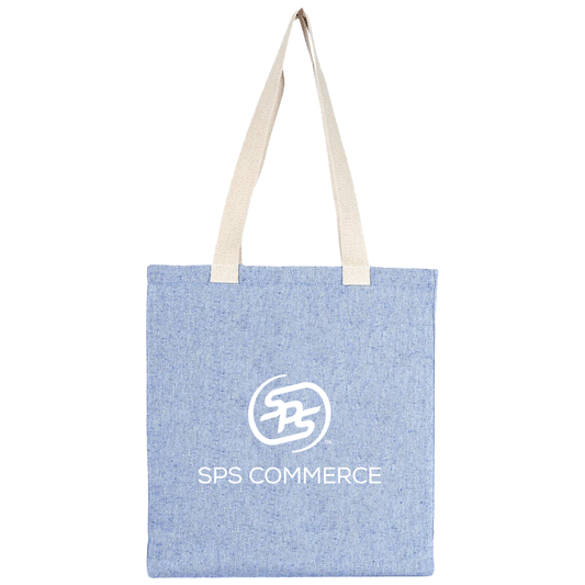 Logomark Blue Olivia 10 oz. Recycled Cotton Convention Tote